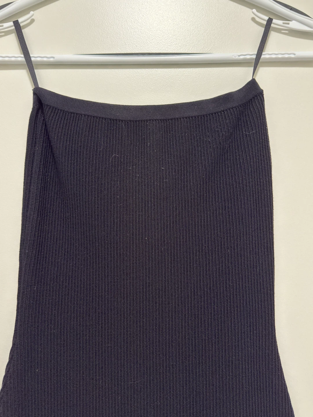 Babaton Black Ribbed Spaghetti Strap Dress - photo 2