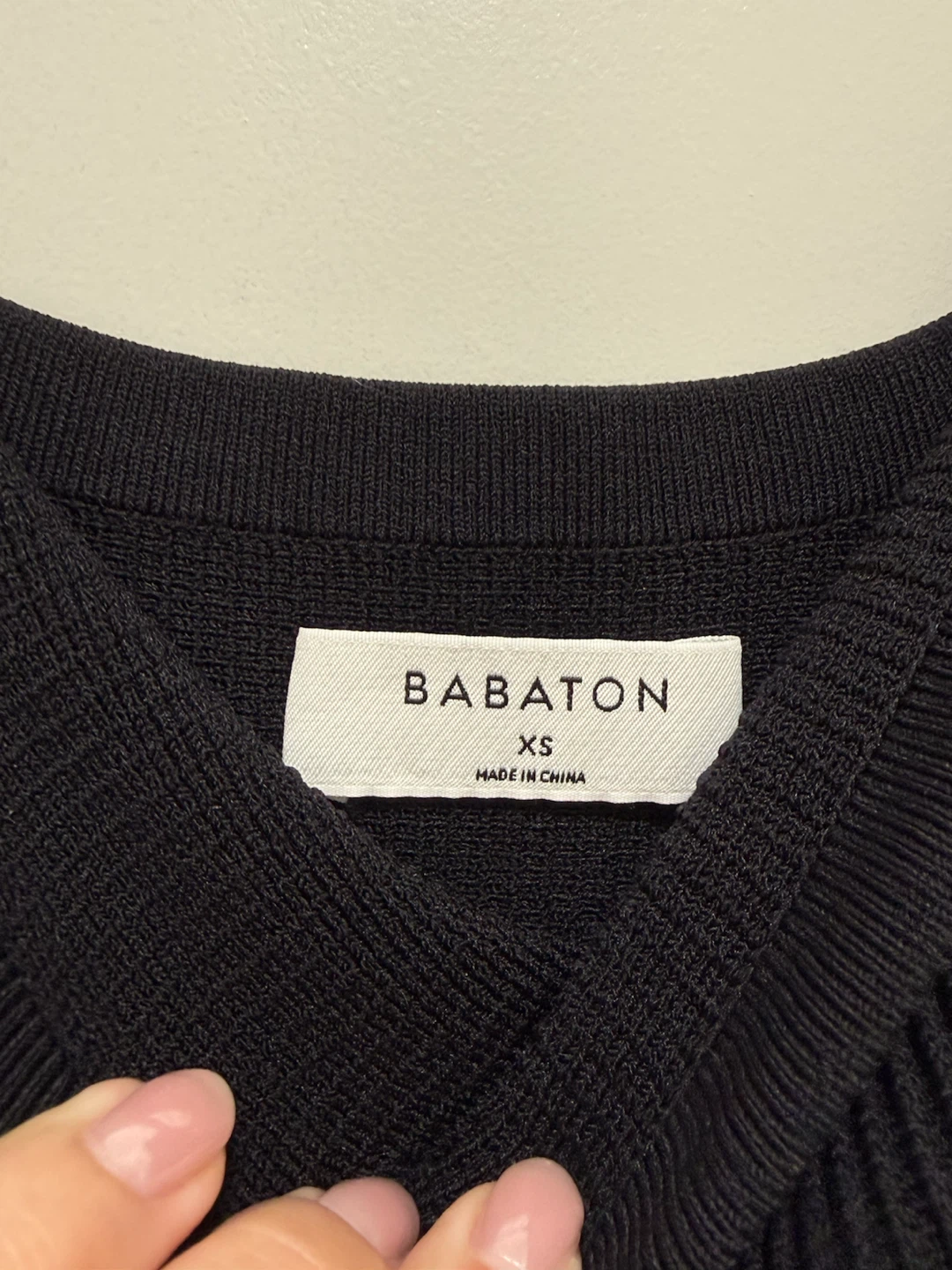 Babaton Black Ribbed Spaghetti Strap Dress - photo 4