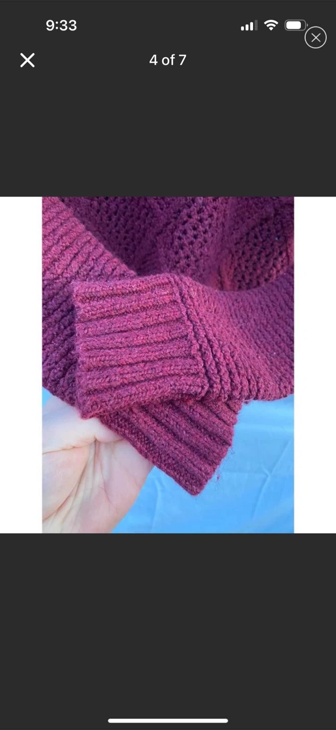 American Eagle Outfitters Burgundy Knit Sweater - photo 4