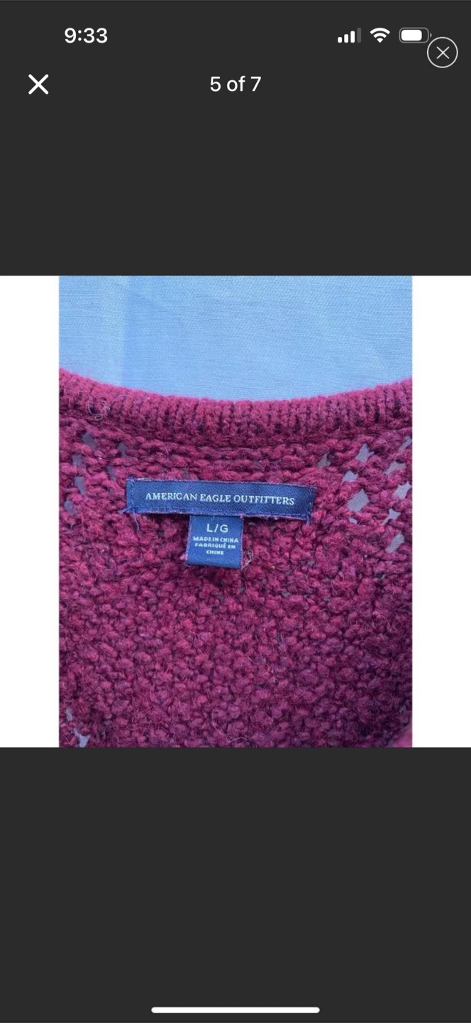 American Eagle Outfitters Burgundy Knit Sweater - photo 5