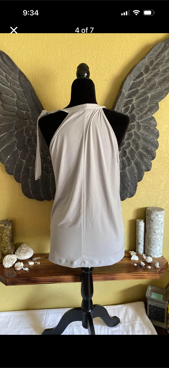 Banana Republic Silver Shirt Top Blouse - photo 4