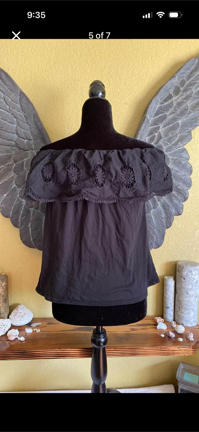 Ann Taylor Loft Open Shoulder Shirt Top Blouse - photo 5