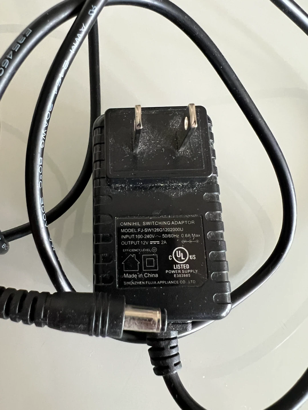 Omnihil 12V 2A Switching Power Adaptor