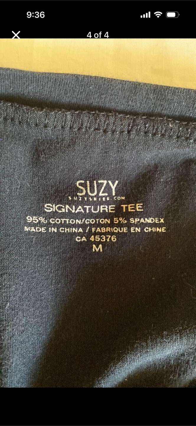 Suzy Shier Signature Tee Long-sleeve Shirt Top - photo 4