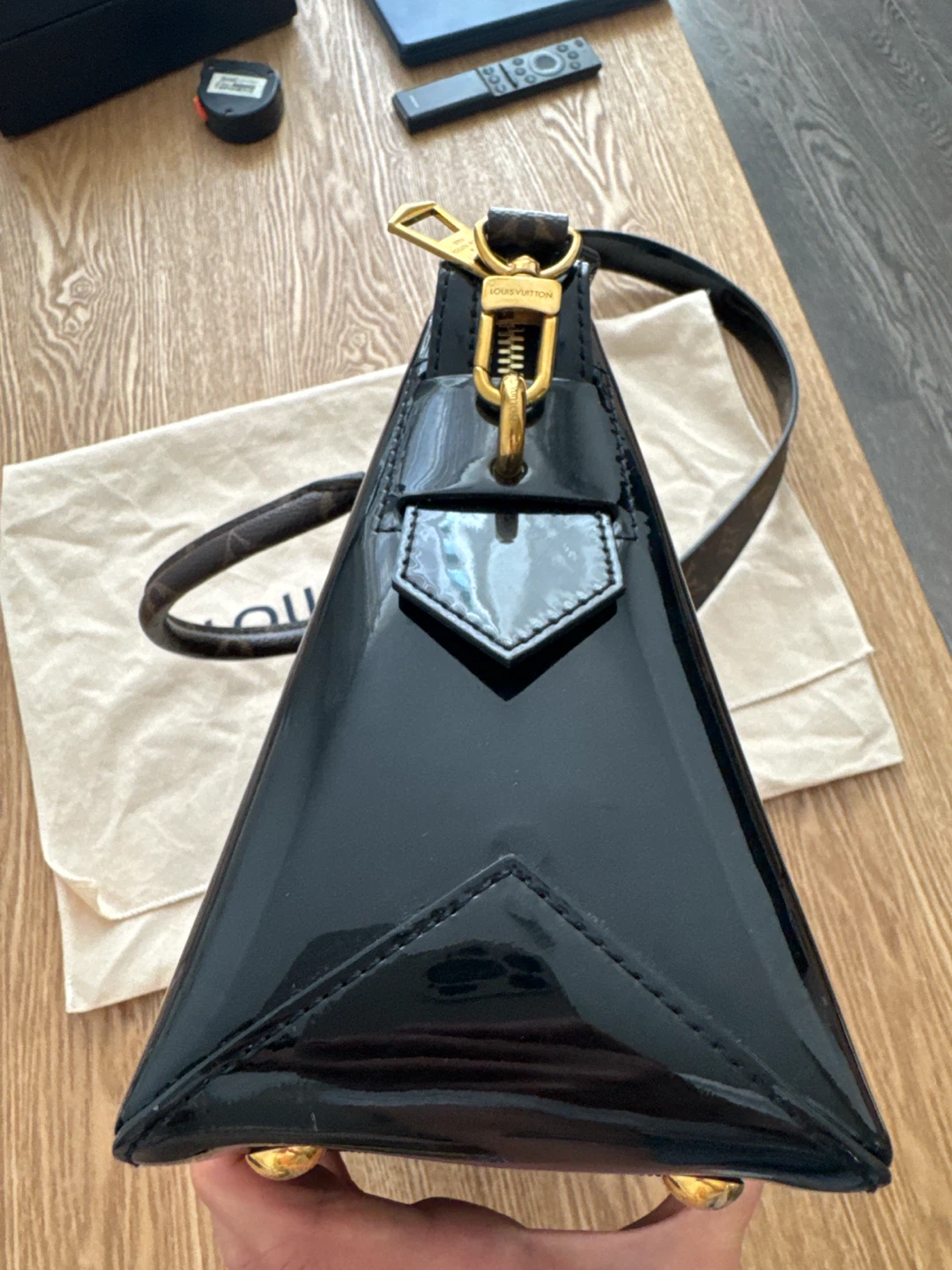 Louis Vuitton Black Patent Leather Handbag - photo 4