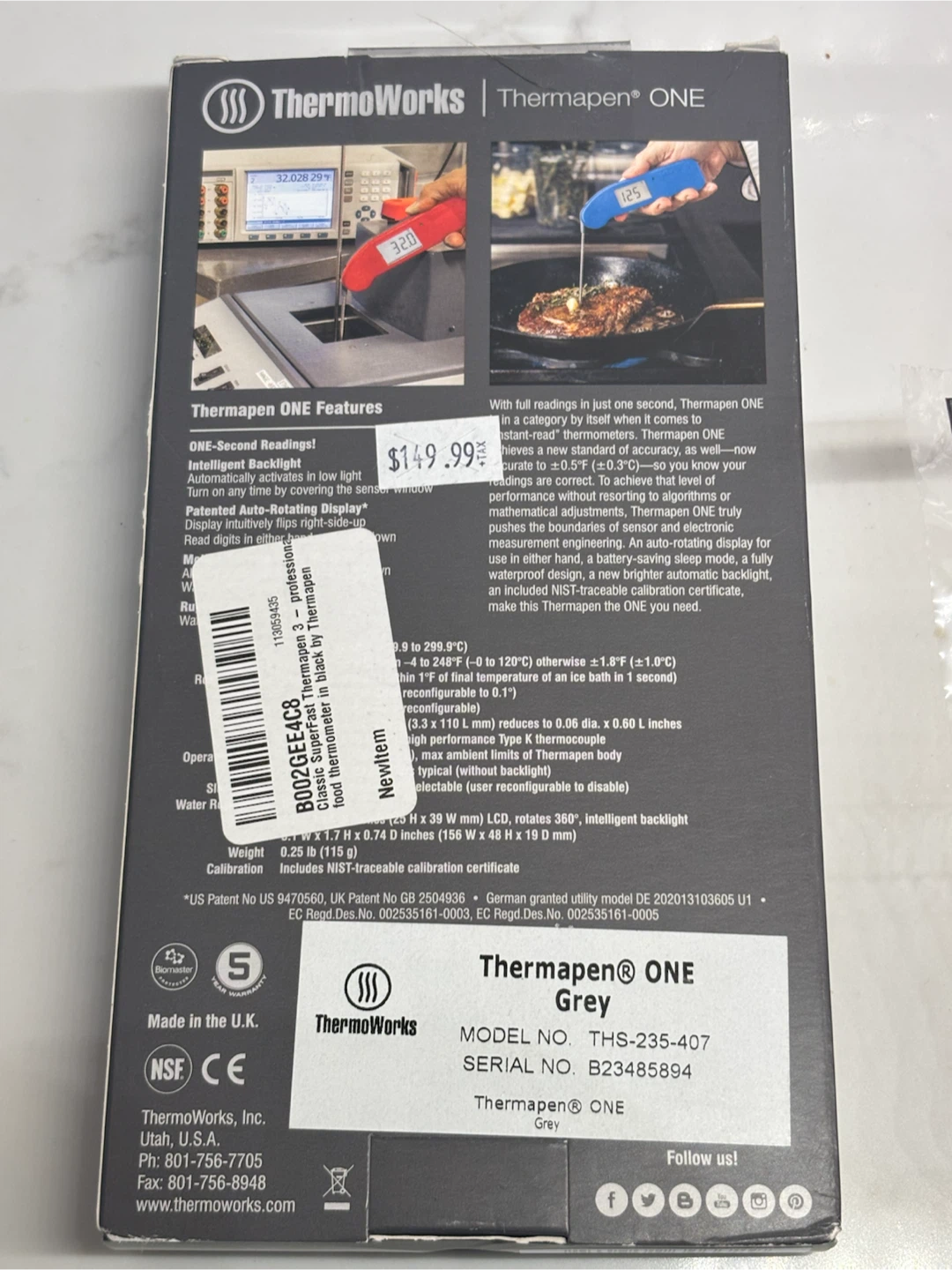 Thermapen ONE Thermometer - Grey - photo 2