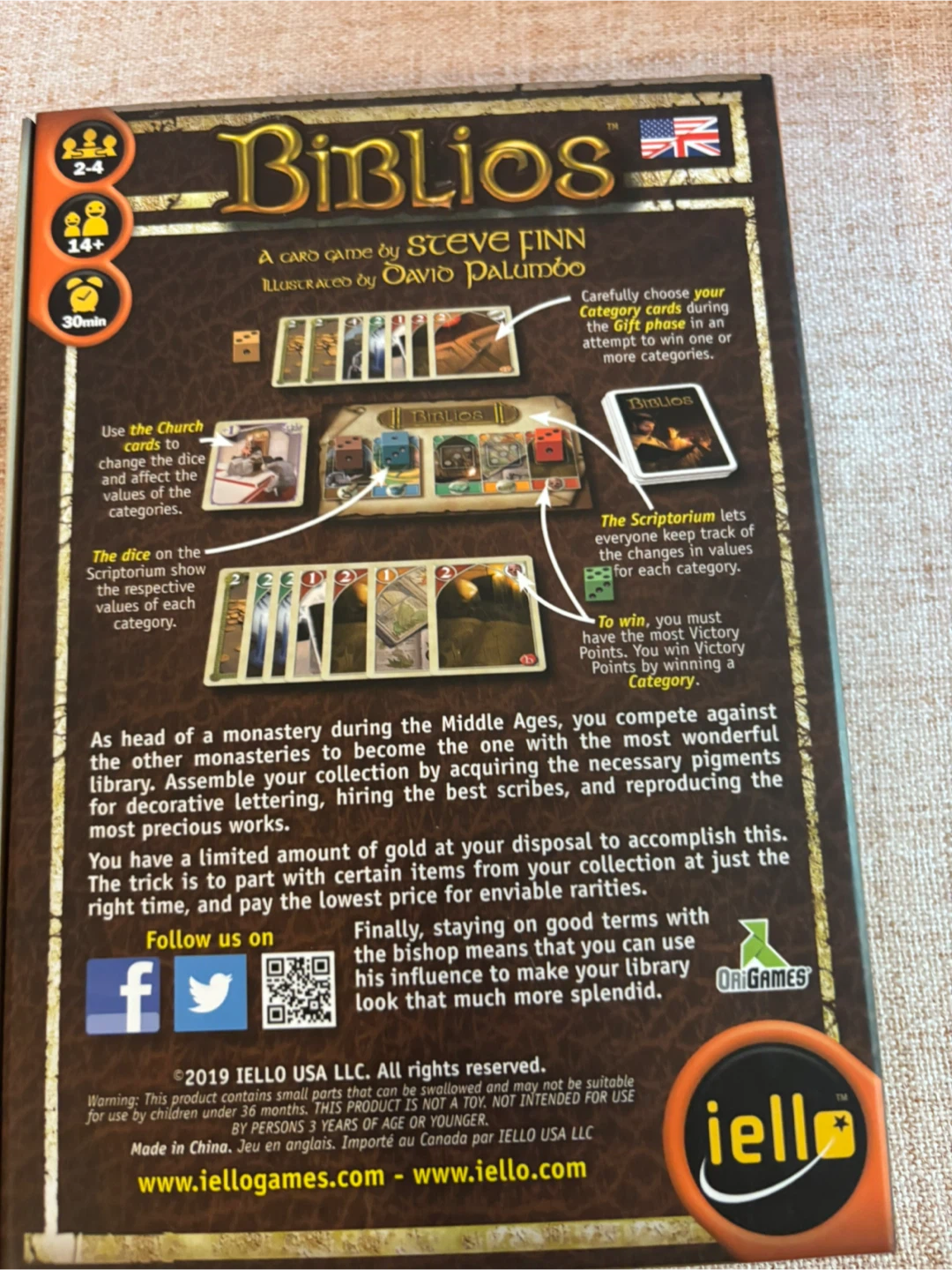 Biblios Card Game by Steve Finn - photo 3