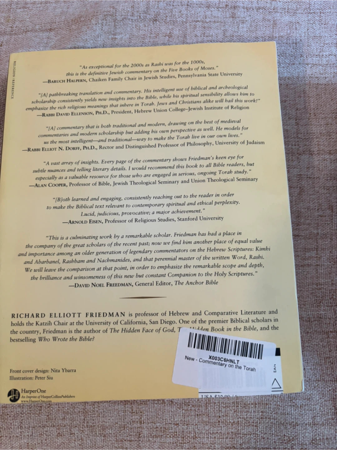 Commentary on the Torah by Richard Elliott Friedman - photo 2