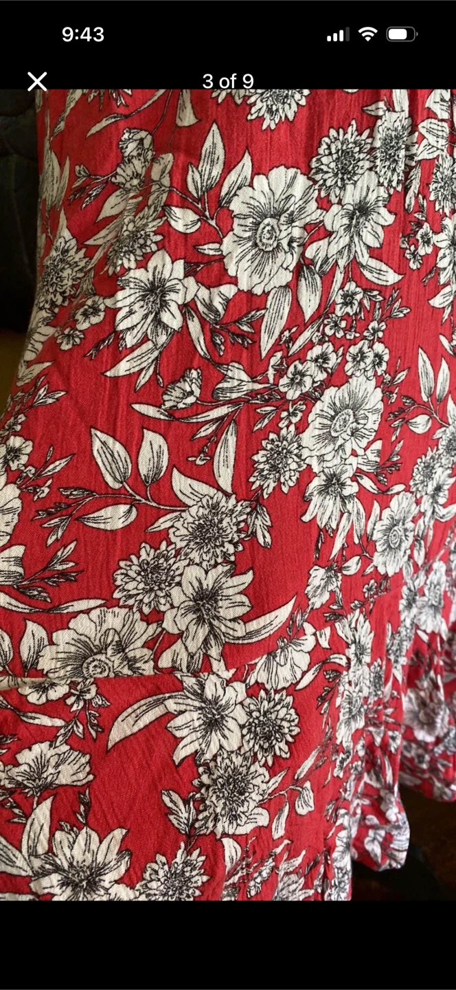 American Eagle Outfitters Floral Lace Up Chest And Ruffles Dress - photo 3