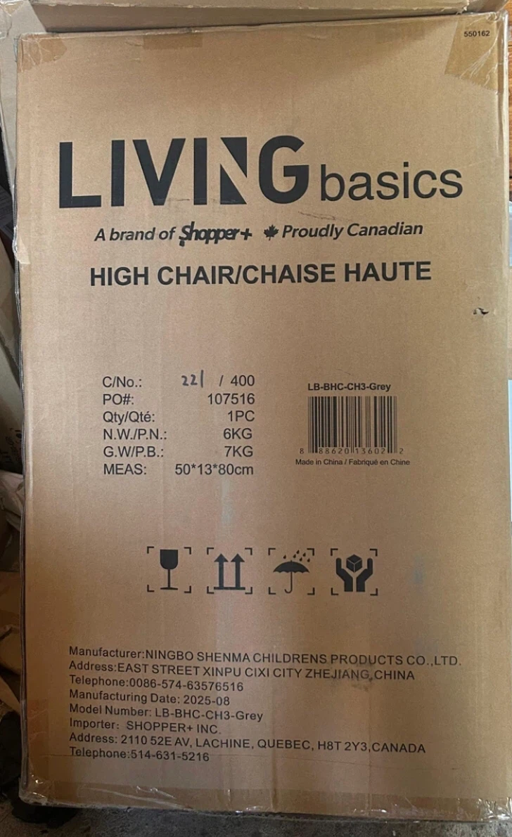 Living Basics High Chair/Chaise Haute - Grey - photo 2