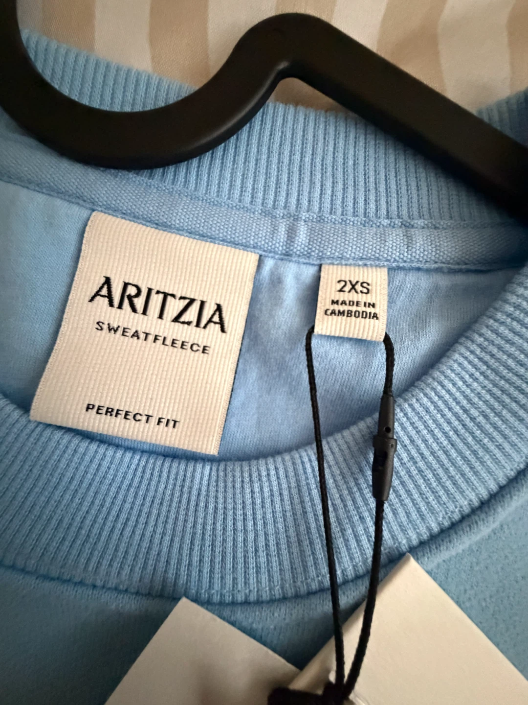 Aritzia Sweatfleece Crewneck Sweater - Baby Blue - photo 2
