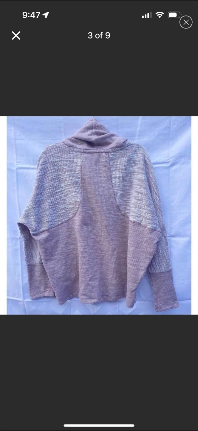 Calvin Klein Performance CowlNeck Tulip-Hem Pink Sweat Shirt New - photo 3