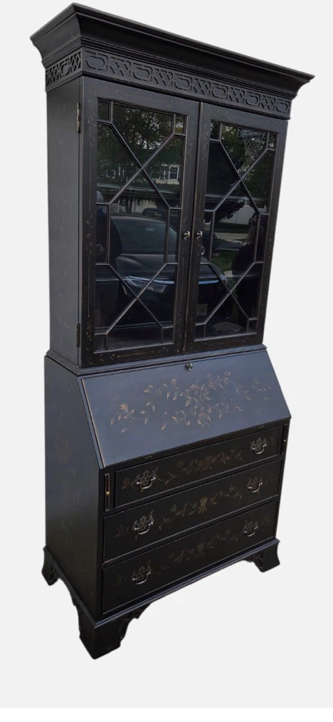 Ethan Allen Secretary Desk with Cabinet