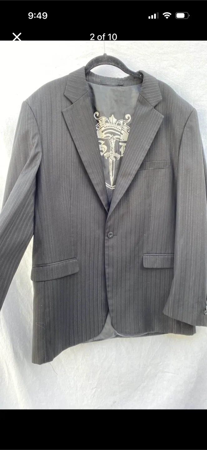 Vintage New Silver Dagger Blazer With Embroidery - photo 2