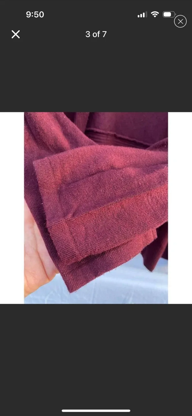 Alfred Sung Maroon Cardigan - photo 3