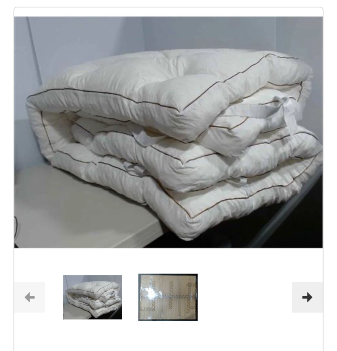 4" Memory Foam Mattress Topper, White Queen