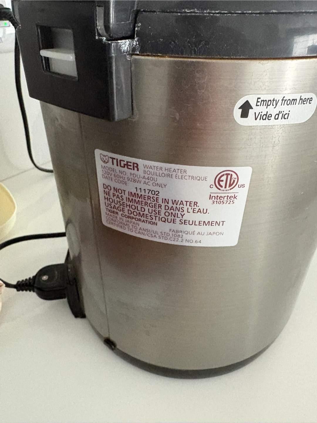 Tiger Water Heater PDL-A40U - photo 2