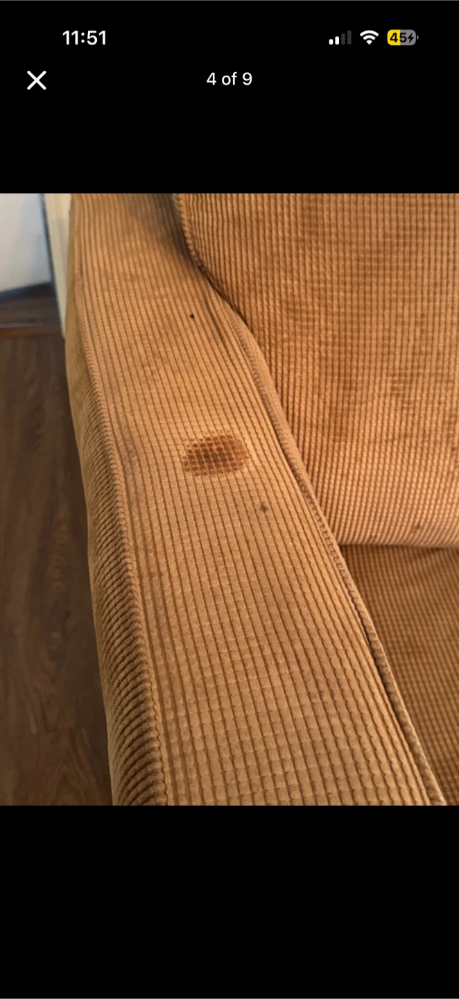 Corduroy Sofa - Brown - photo 2