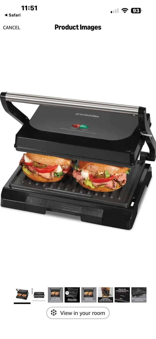 Proctor Silex Sandwich/Panini Maker