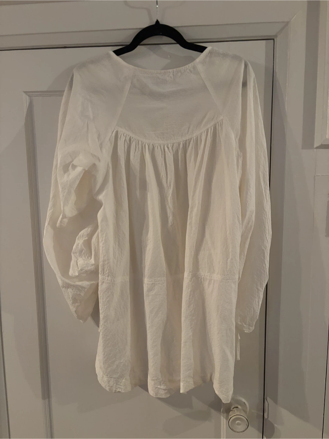 Free People White Square Neck Baydoll dress with pockets - photo 5