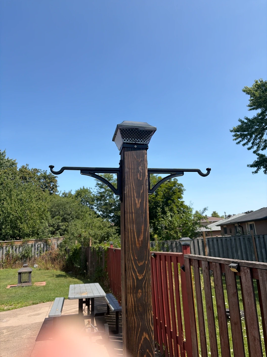 Plant Stand with Light on Top.