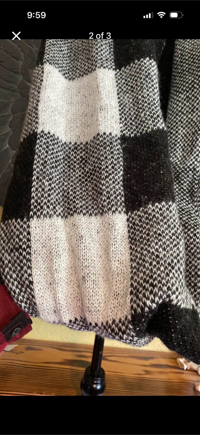 Soft Plaid Knit Scarf - photo 2