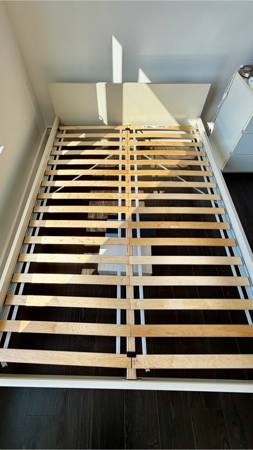 IKEA JÄRSKOG Double Bed Frame – Discontinued Beige/Cream Colour - photo 2