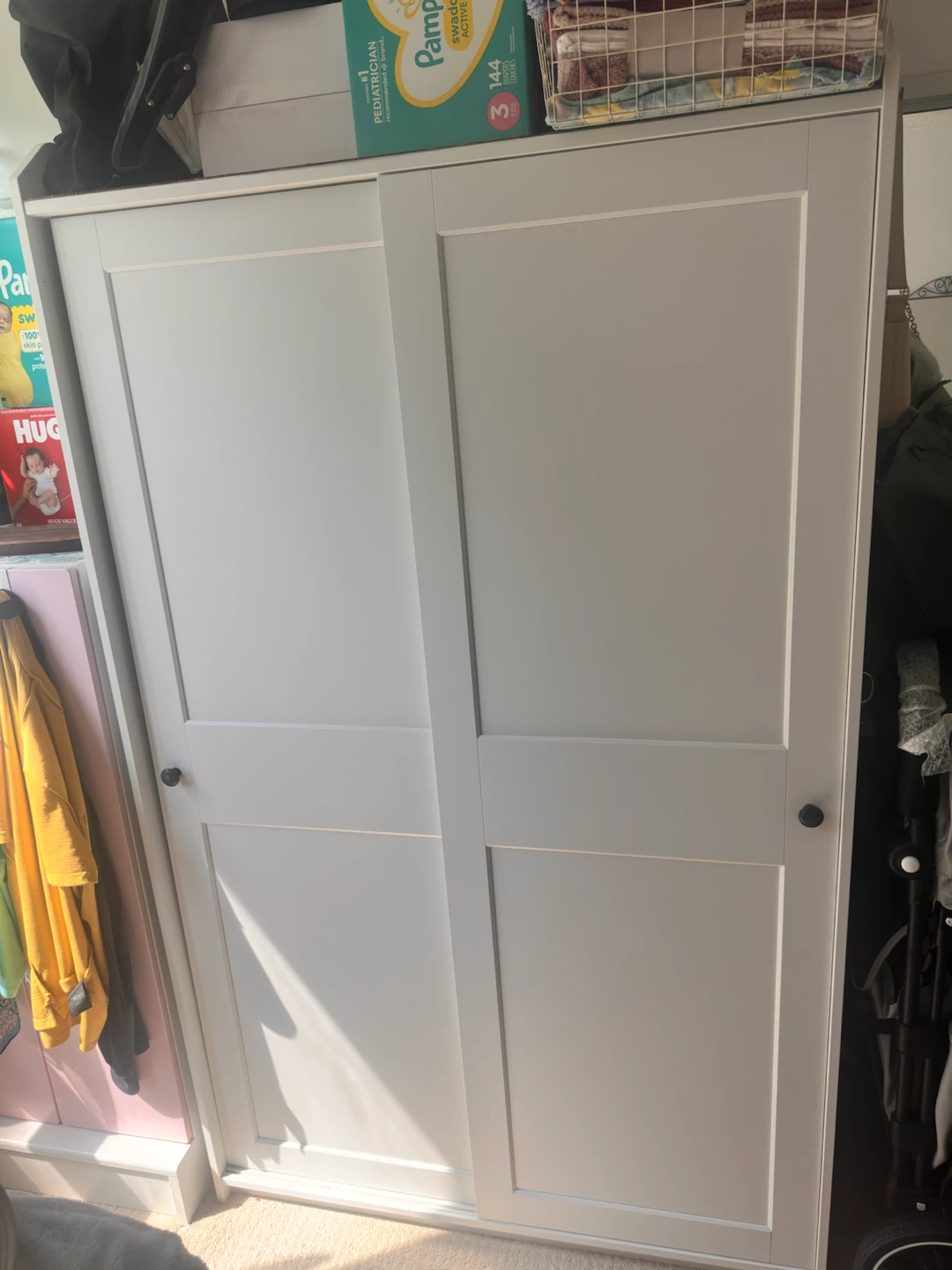 White Sliding Door Wardrobe