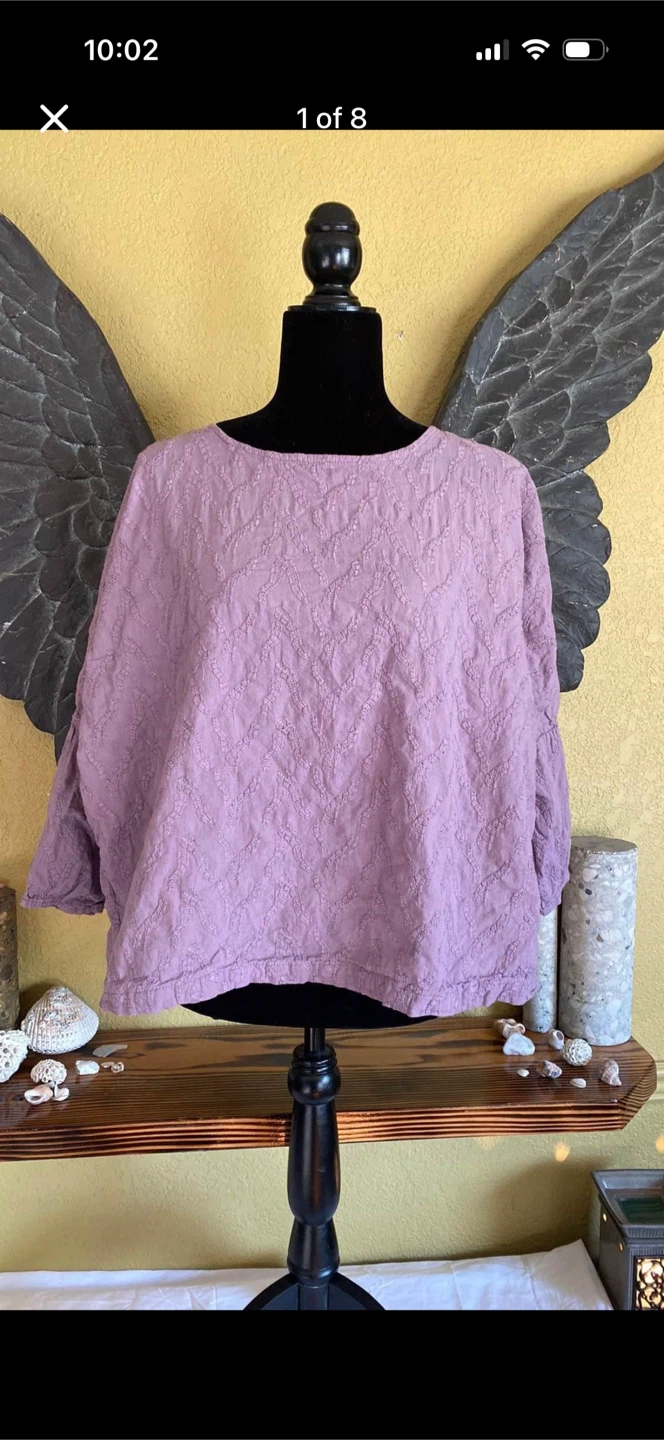 Heart Grass Woman’s Oversized Crop Top Shirt