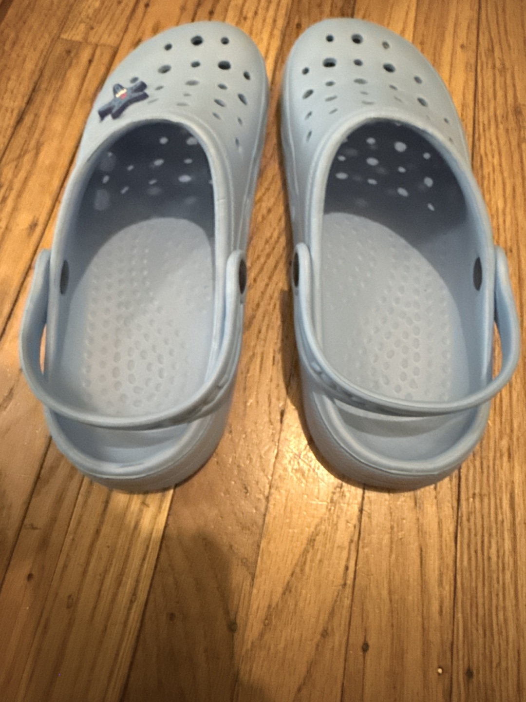 Light Blue Crocs with Starfish Charm - Size 10 (40) - photo 3