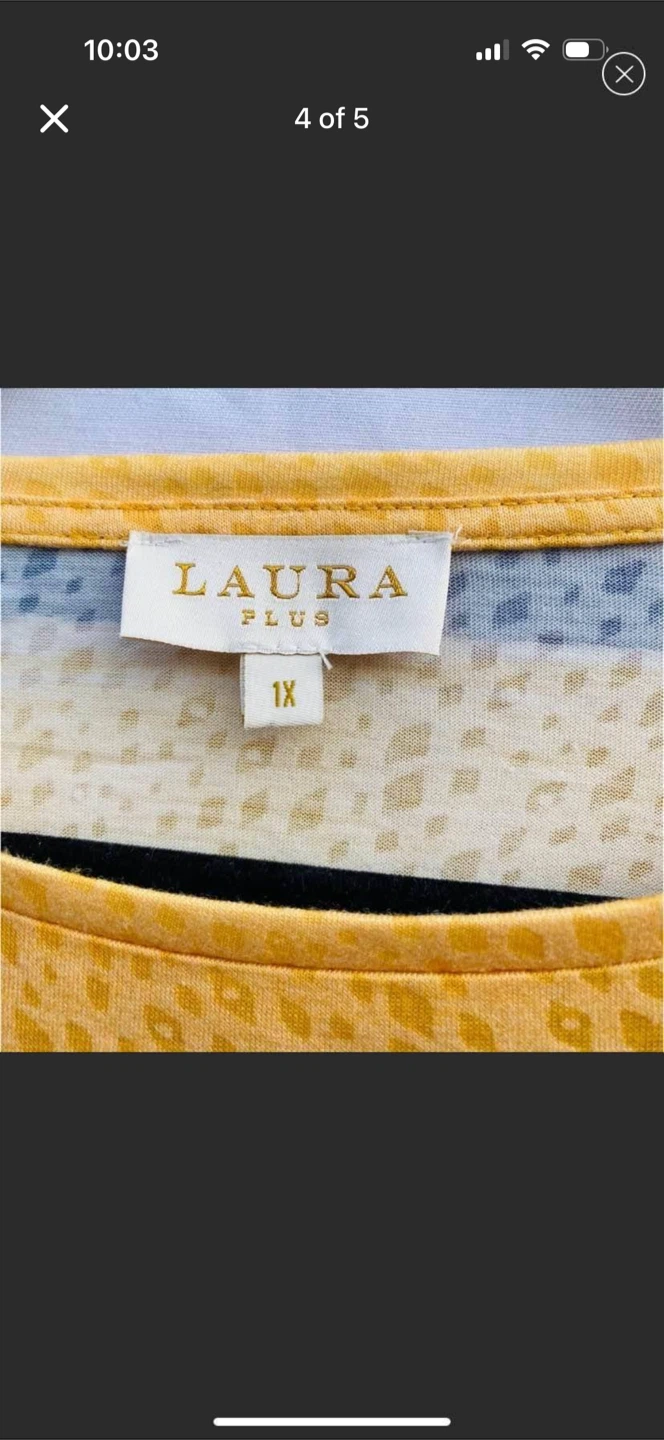 Laura Plus 1XL Asymmetrical Print Shirt Top - photo 4
