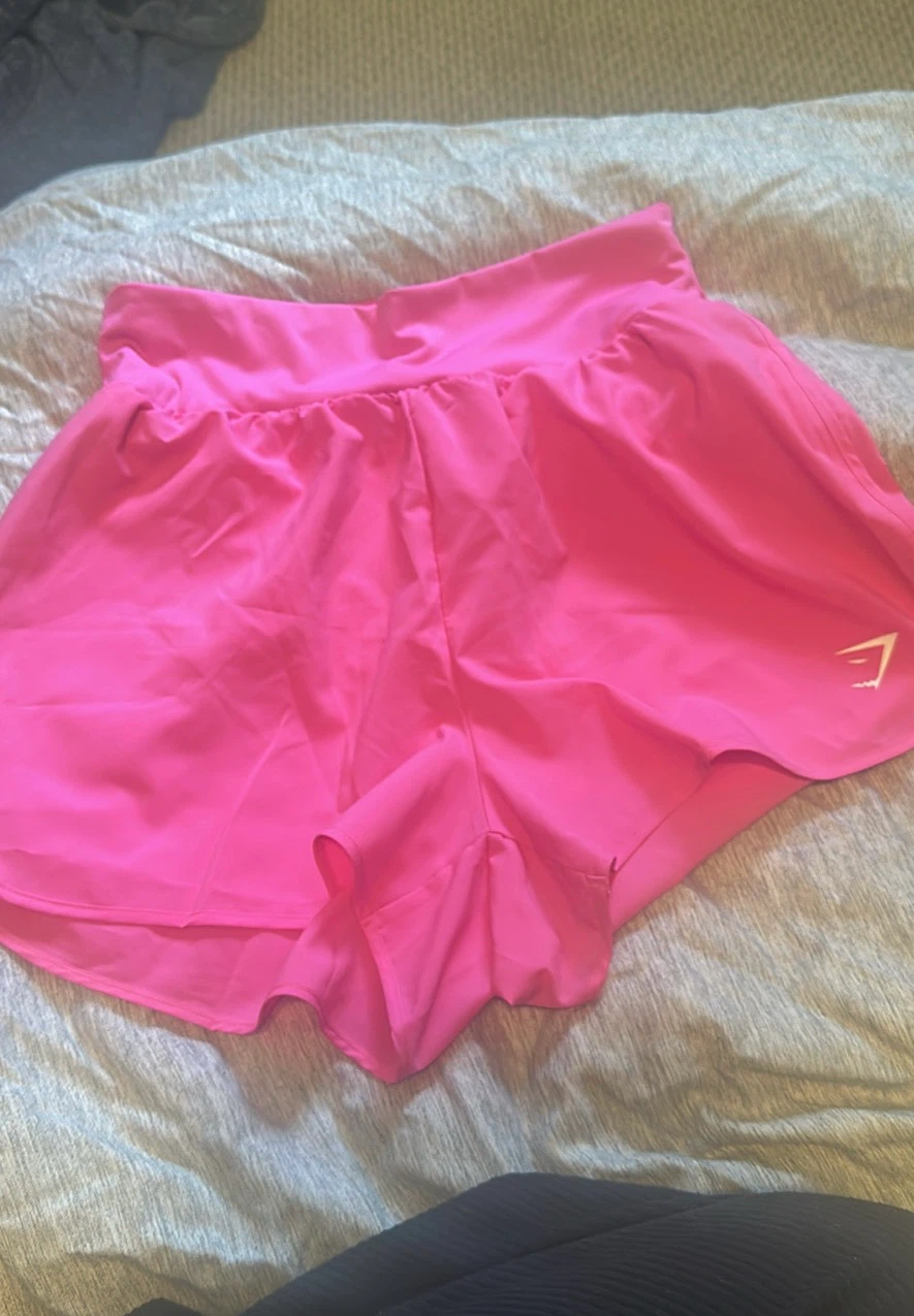 Pink Gymshark shorts