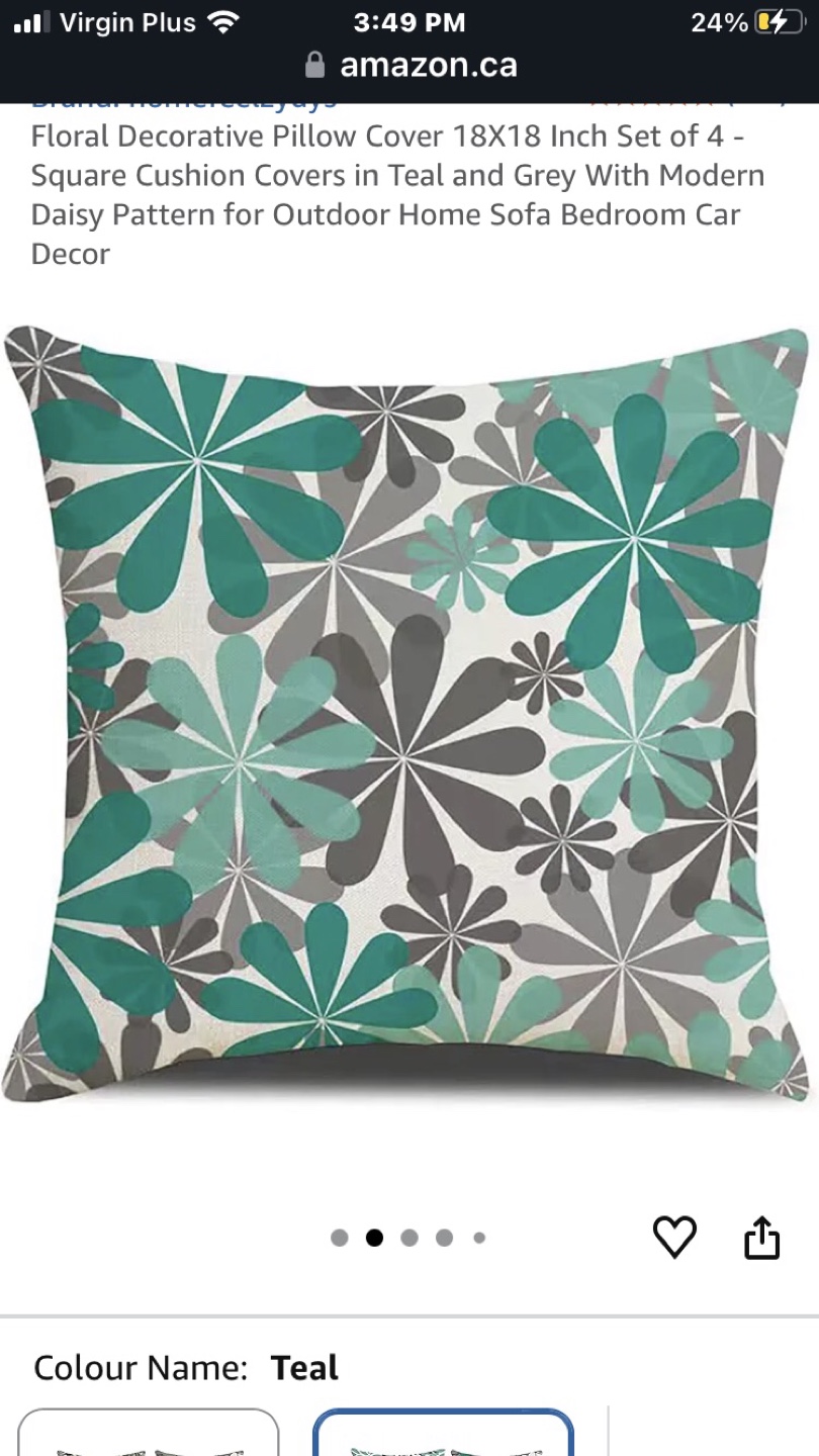 Set of two 18” x 18” cushion covers - photo 2