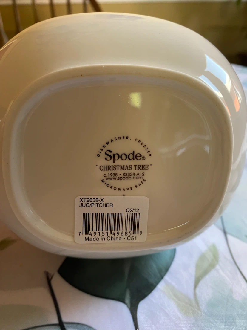 Spode Christmas Tree Jug/Pitcher - photo 3