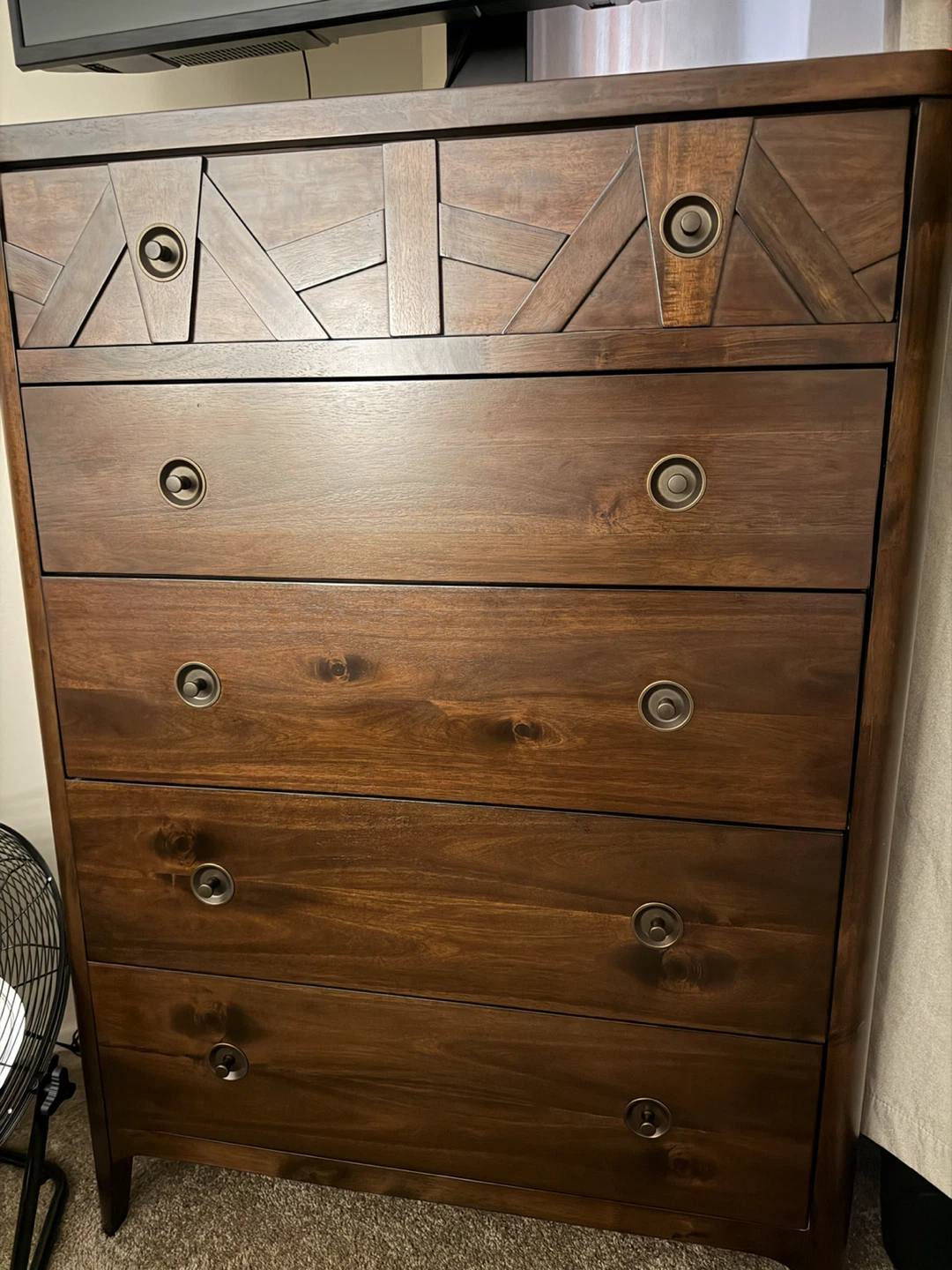 Brown Wooden Dresser set