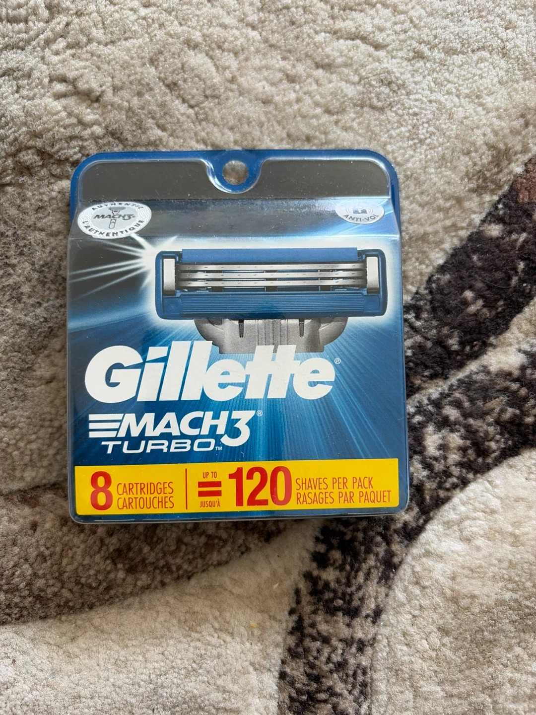 Gillette Mach3 Turbo Razor Cartridges - 8 Count