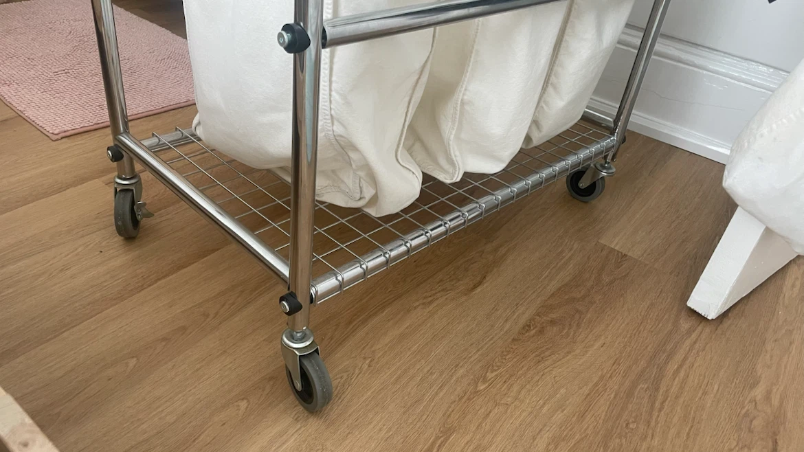 3-Bag Laundry Sorter Cart on Wheels - photo 2