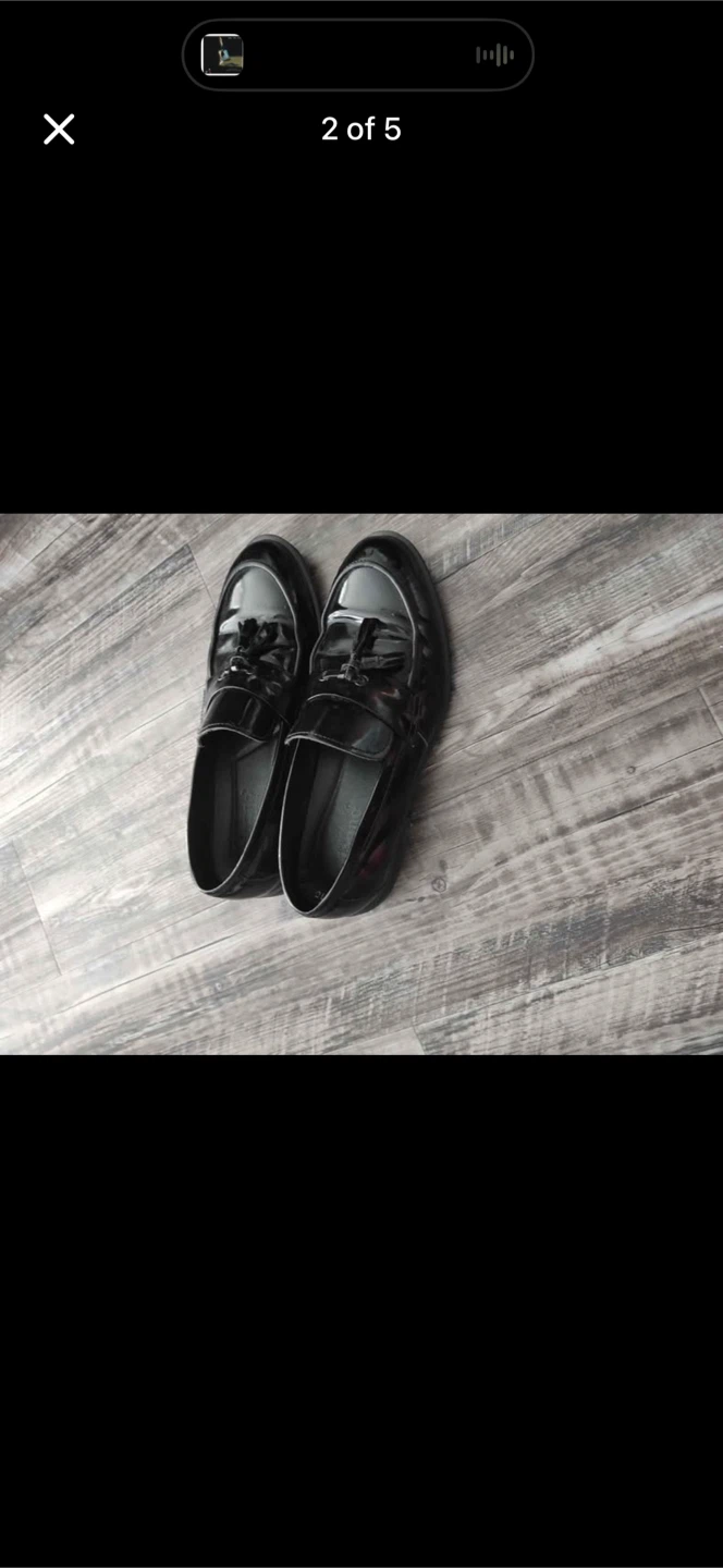 Black Patent Leather Tassel Loafers - photo 2