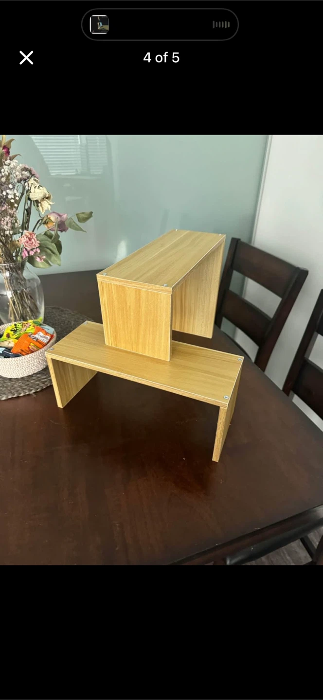 Wooden Tiered Display Shelf - photo 4