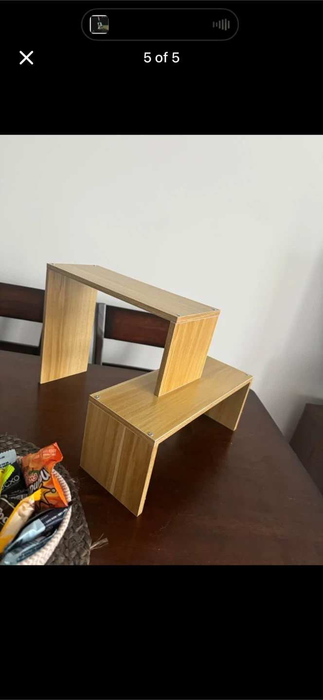 Wooden Tiered Display Shelf - photo 5