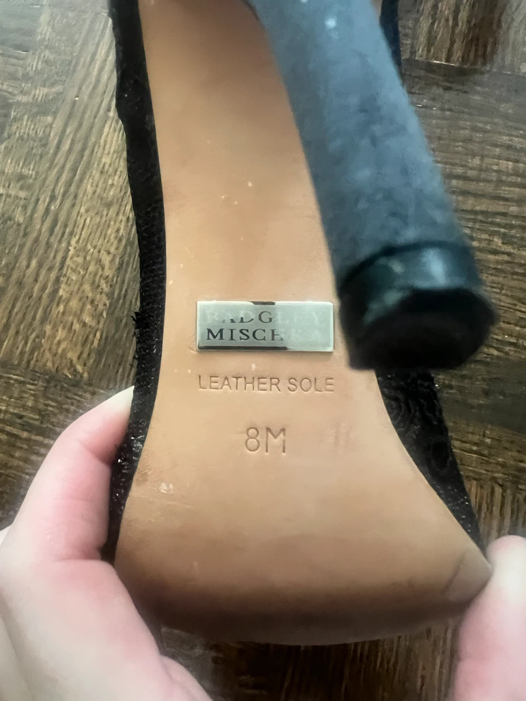 Badgley Mischka Black Lace Heels - Size 8M - photo 3