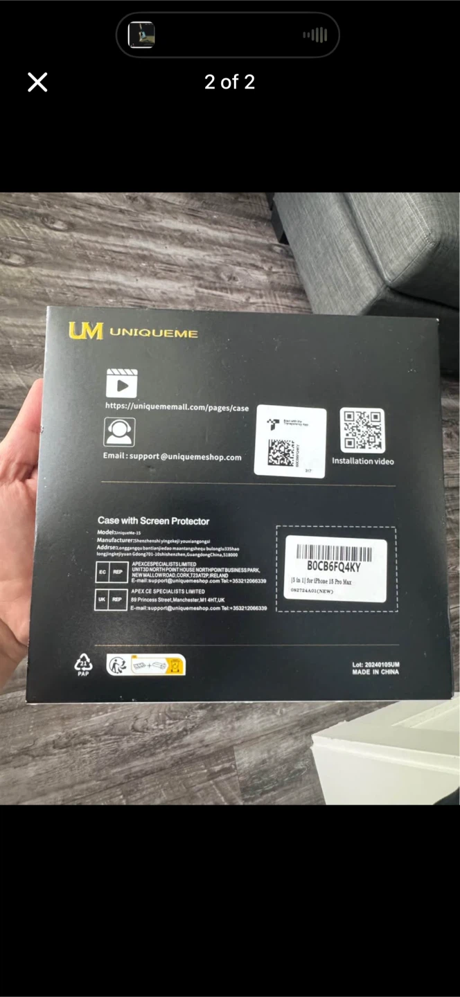 Uniqueme Case with Screen Protector - photo 2