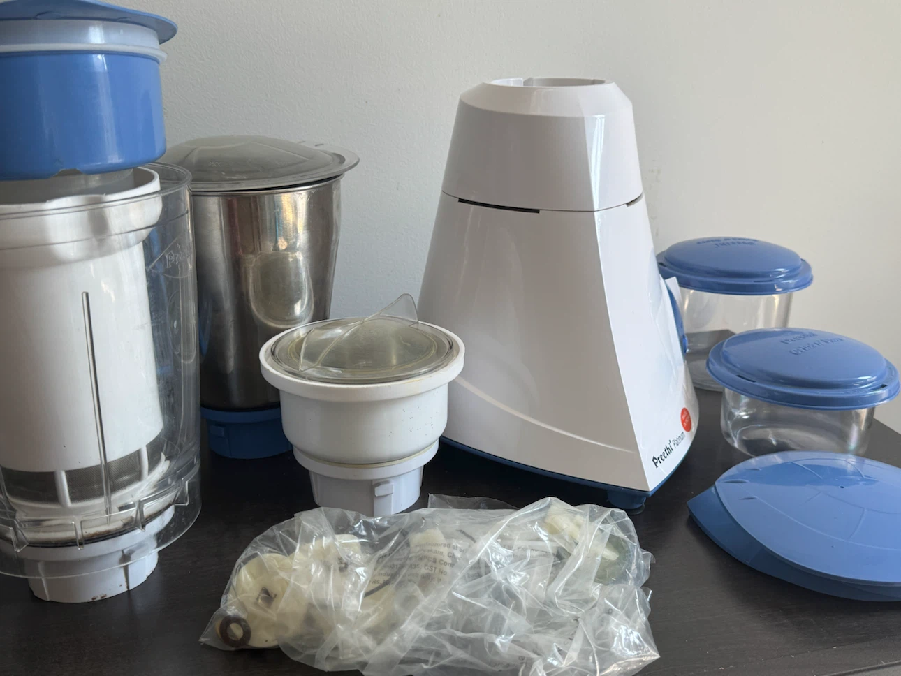 Preethi Platinum Mixer Grinder + Accessories