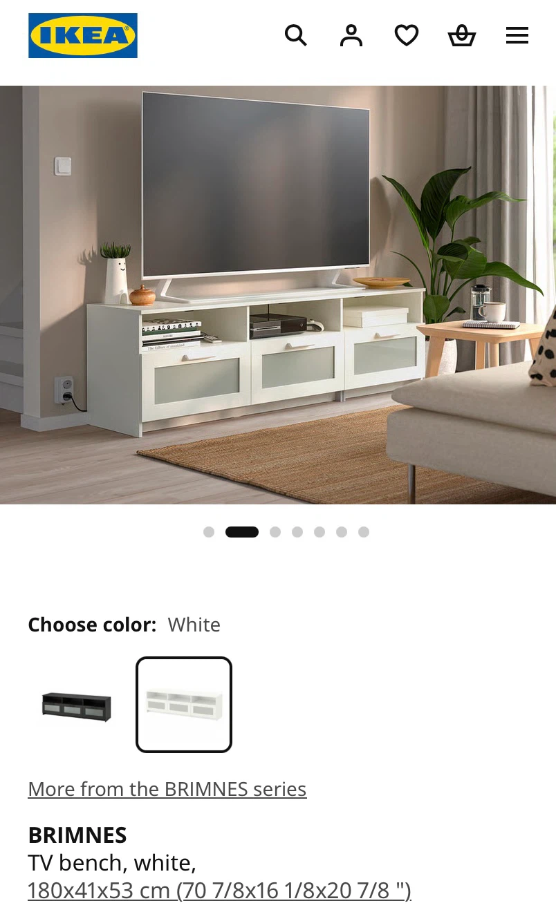 Moving sale - Ikea TV stand with storage