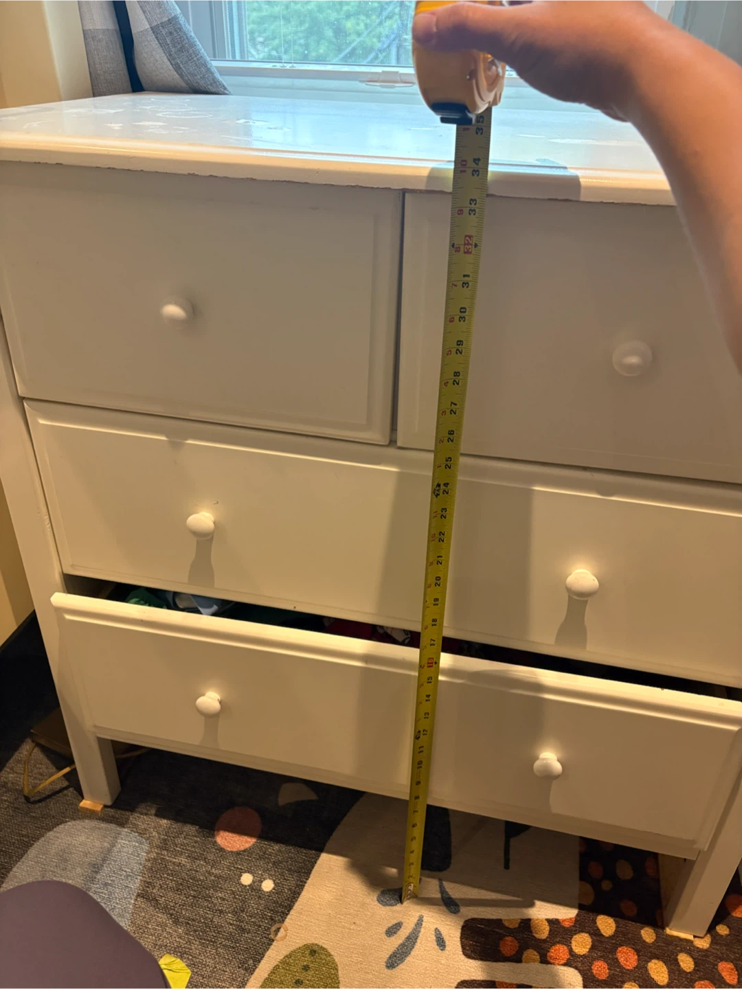 White 4-Drawer Dresser - photo 3