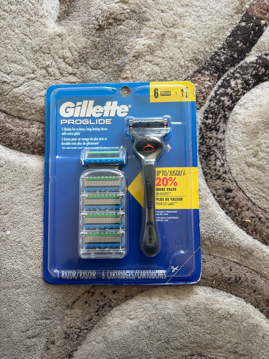 Gillette ProGlide Razor with 6 Cartridges