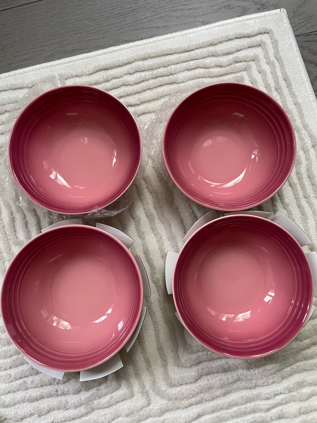 Le Creuset Cereal Bowls - Set of 4 Pink