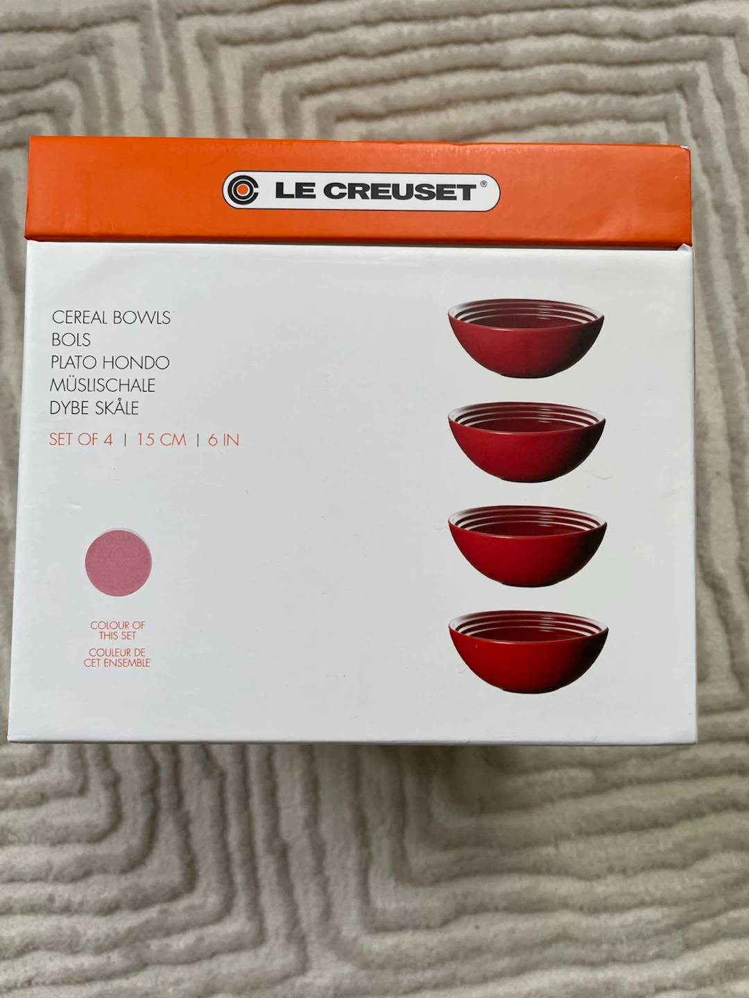 Le Creuset Cereal Bowls - Set of 4 Pink - photo 2