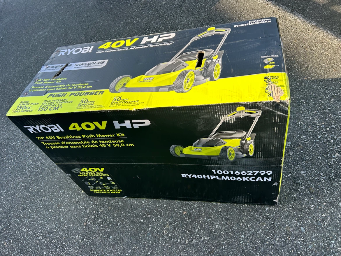 Brand new RYOBI 40v HP brushless 20in Lawn Mower
