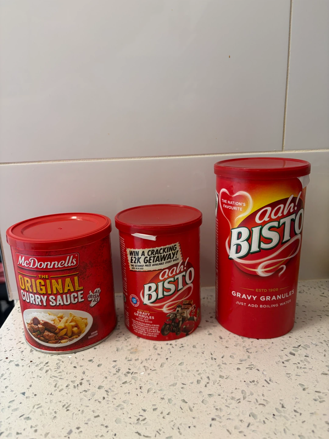 IRISH UNOPENED Bisto Gravy Granules and McDonnell's Curry Sauce